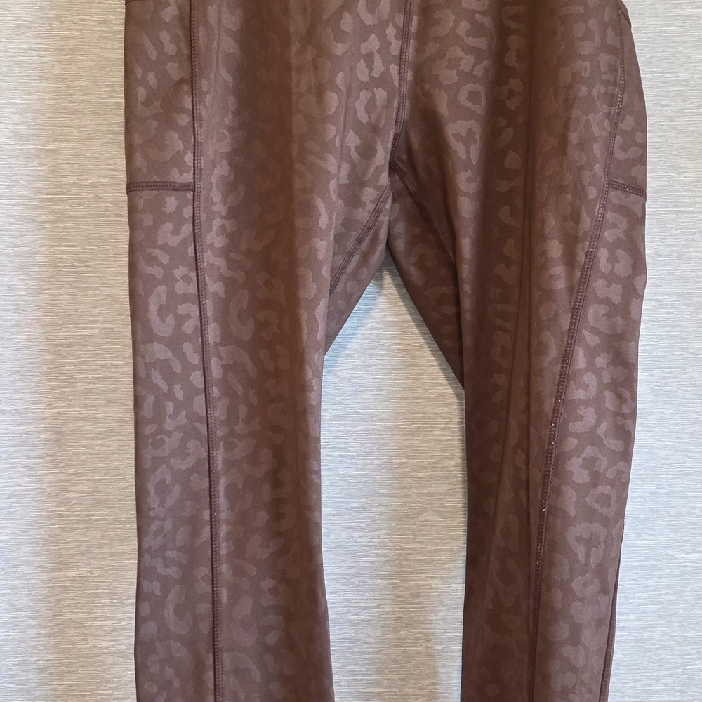 Brown Leopard Print Leggings